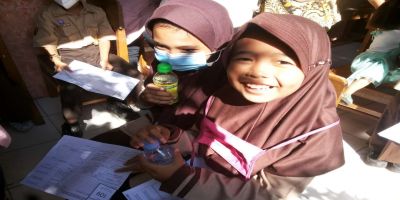 Pelaksanaan Vaksinasi anak usia 6 - 11 Tahun Desa Tanjungsari